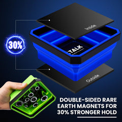 DIKTALK trays collapsed flat to save toolbox space and simplify storage