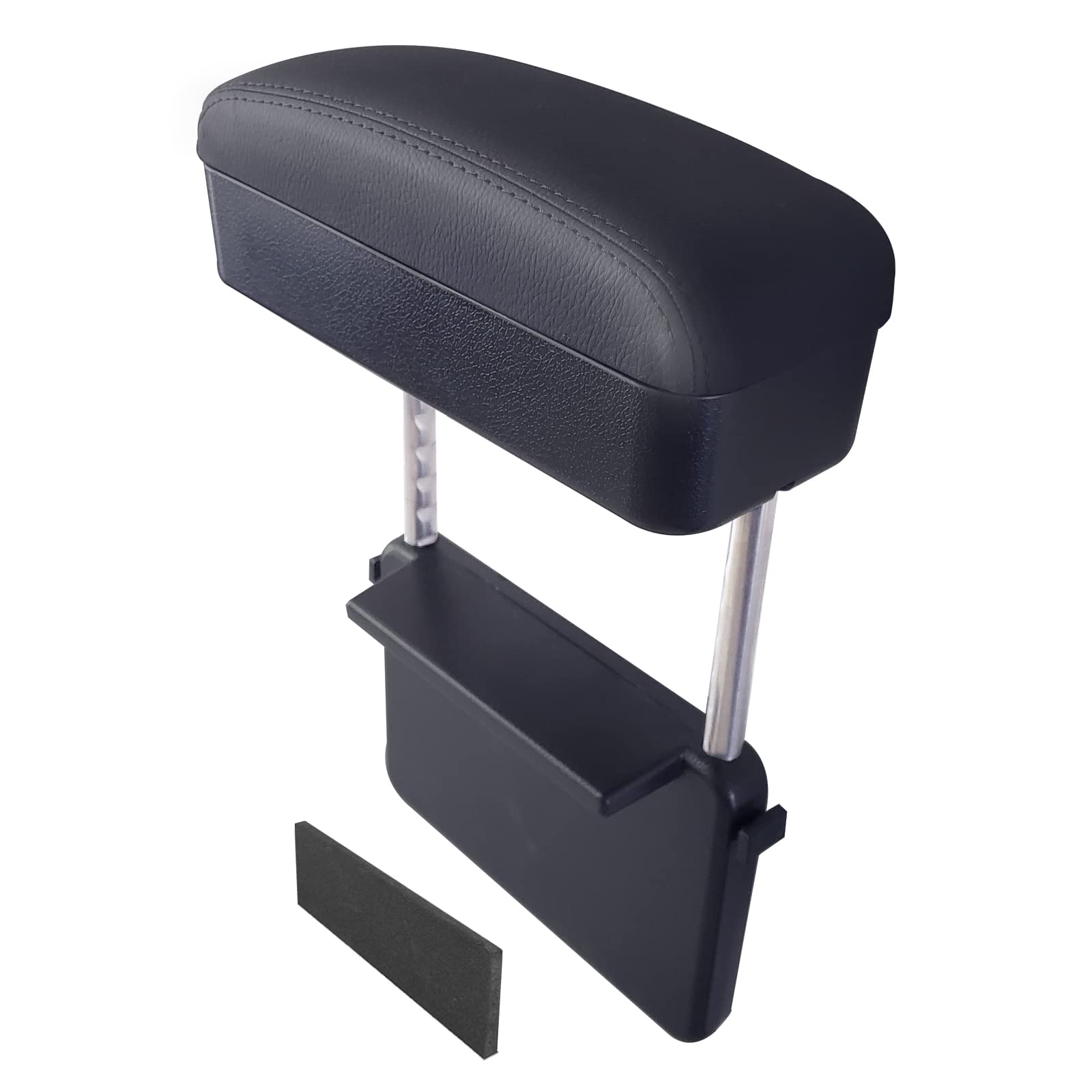 Dimeani front view of armrest box showing clean installation and added storage benefit