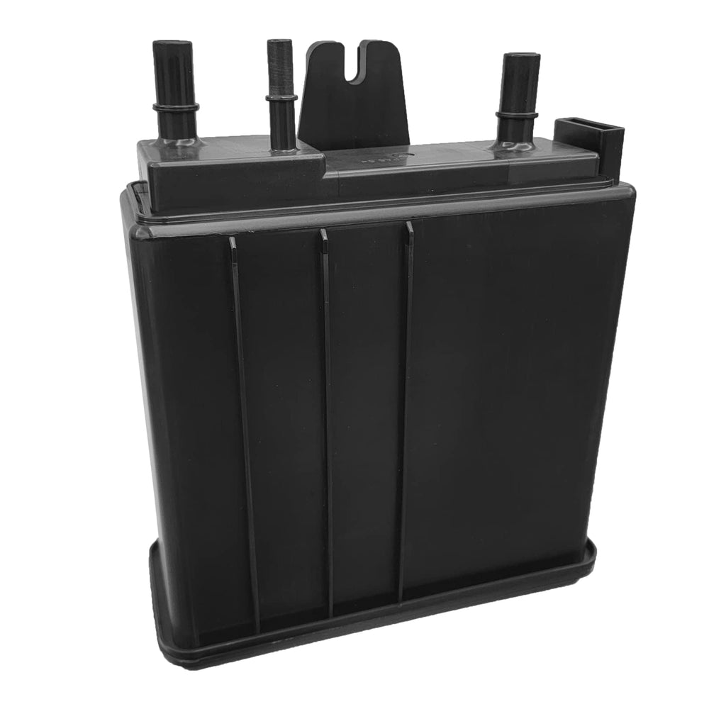 DIMEANI front view canister showing mounting points and direct-fit benefit