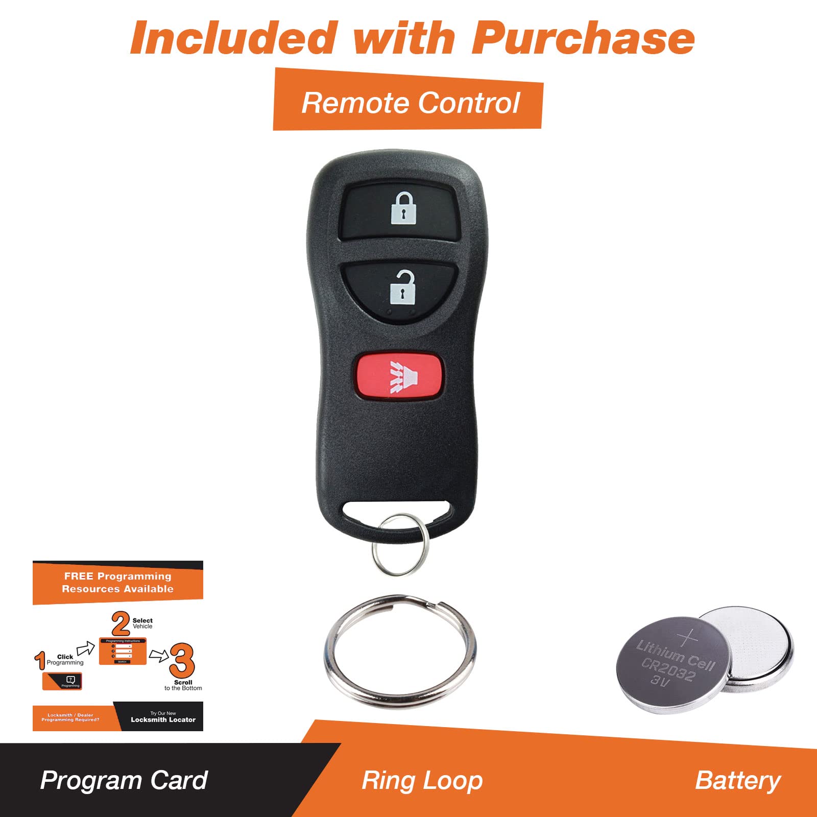 Discount Keyless close-up of fob buttons illustrating clear tactile controls
