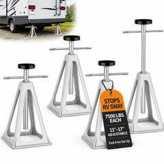 Discount Parts Direct front view of 4-pack jacks showing compact design and portability