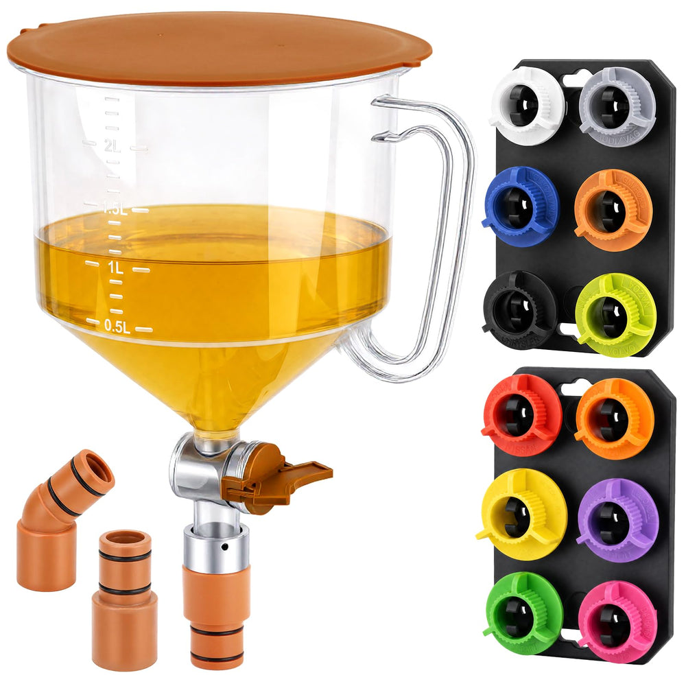 DISEN front view of full funnel kit showing all pieces and organized case for easy selection