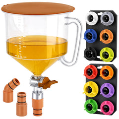 DISEN front view of full funnel kit showing all pieces and organized case for easy selection