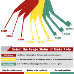 DITKOK color-coded fins highlighting green yellow red signals for instant wear reading