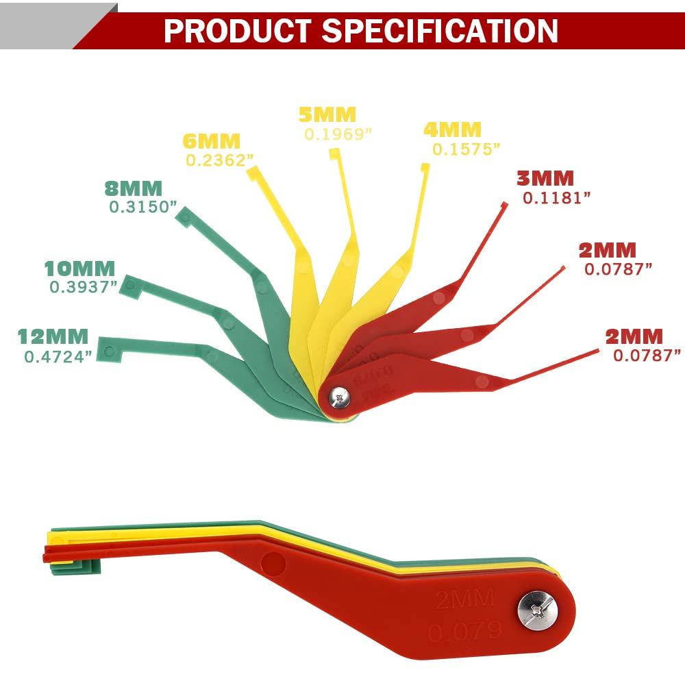 DITKOK open blades side view with measurements visible for fast thickness checks