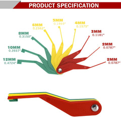 DITKOK open blades side view with measurements visible for fast thickness checks