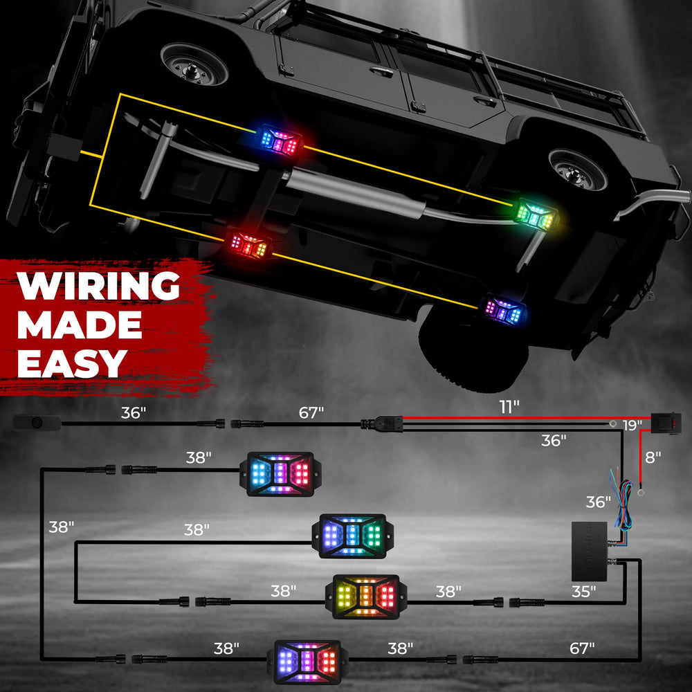 DITRIO app control screen demonstrating dual-zone color customization