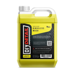diy detail rinseless wash in use on car panel demonstrating safe low-water cleaning and reduced marring