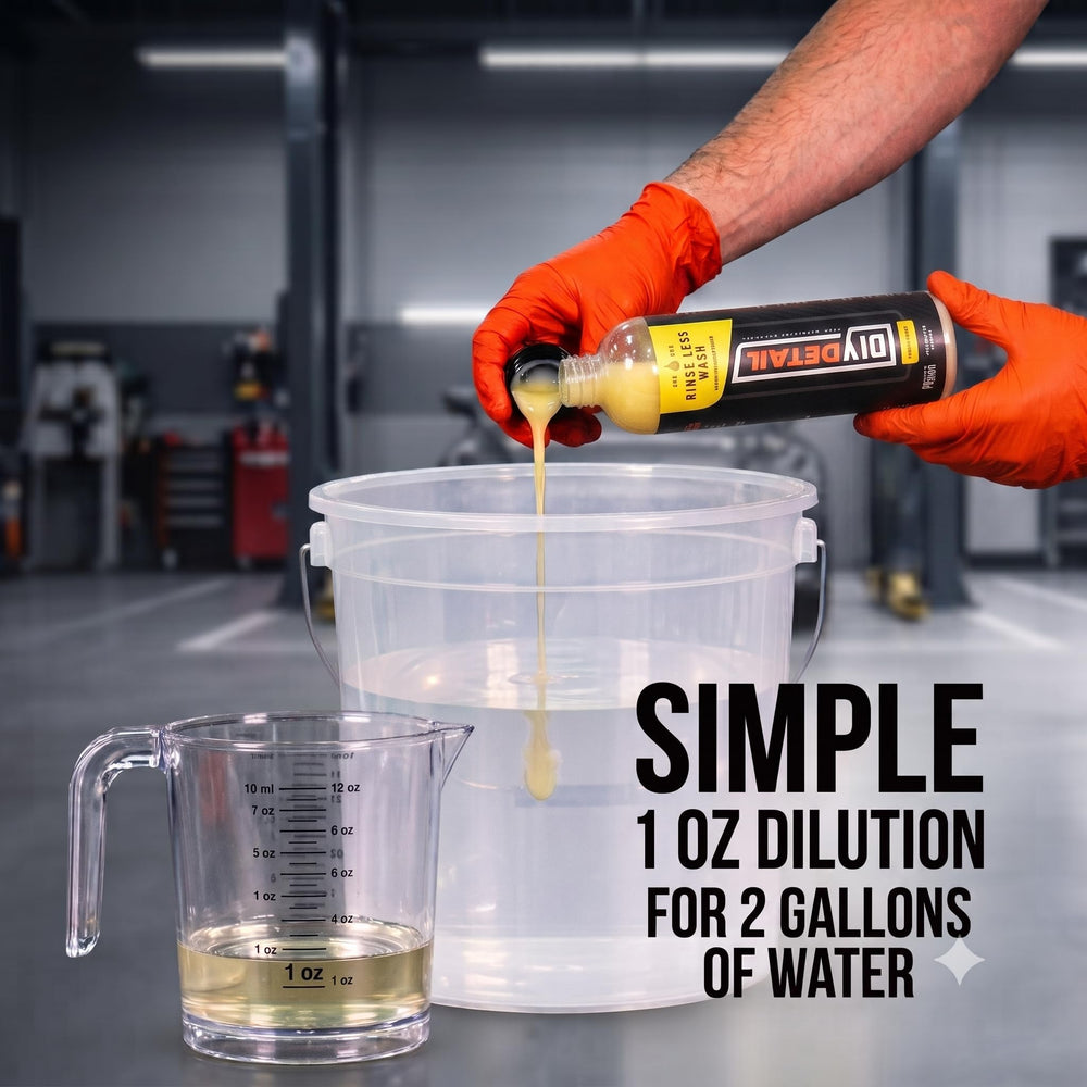diy detail pour with measure showing dilution ratio clarity