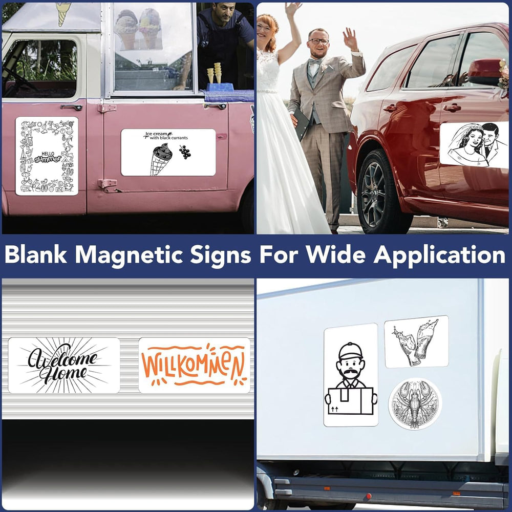 DIYMAG lifestyle shot on a van demonstrating easy branding and professional appearance