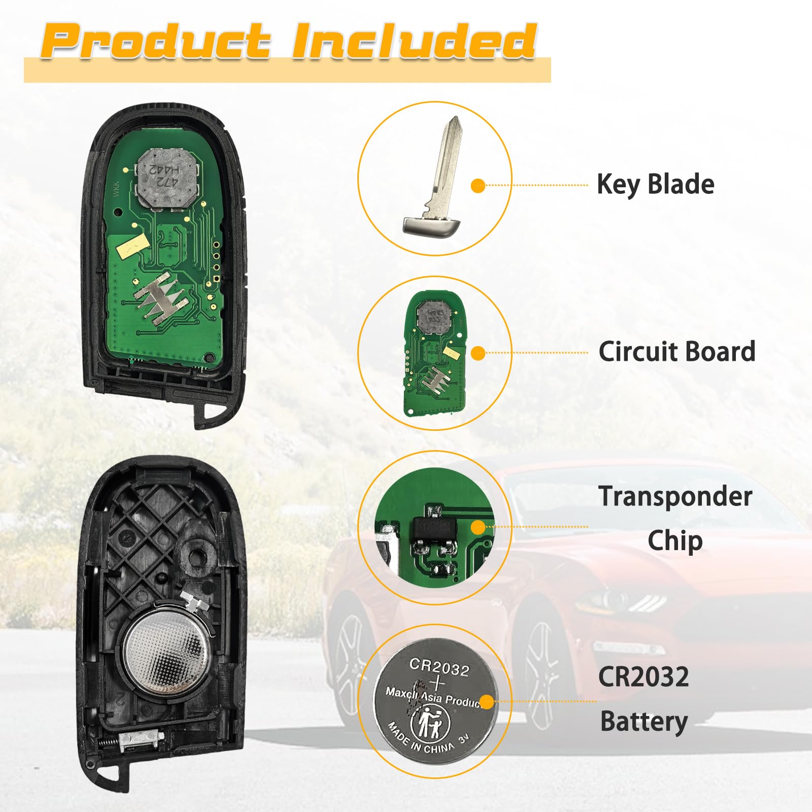 DLGHPO hand holding fob to show scale and comfortable ergonomic design