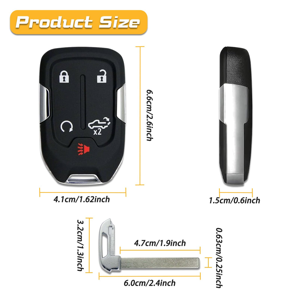 DLGHPO fob resting on truck dashboard displaying compatibility with push-button start