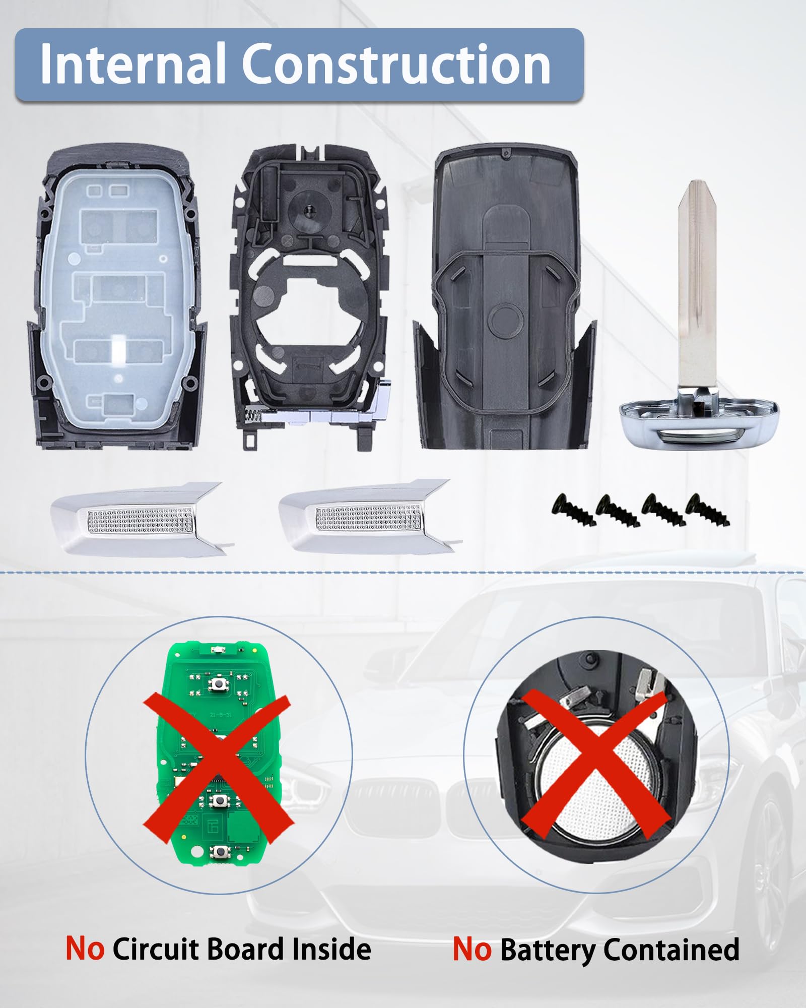DLGHPO uncut emergency key blade included for locksmith cutting convenience
