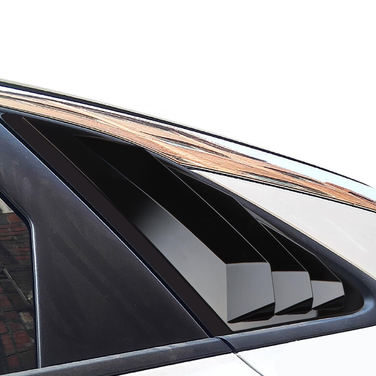 DLOVEG adhesive tape and louver back detail showing strong bond and no-drill benefit