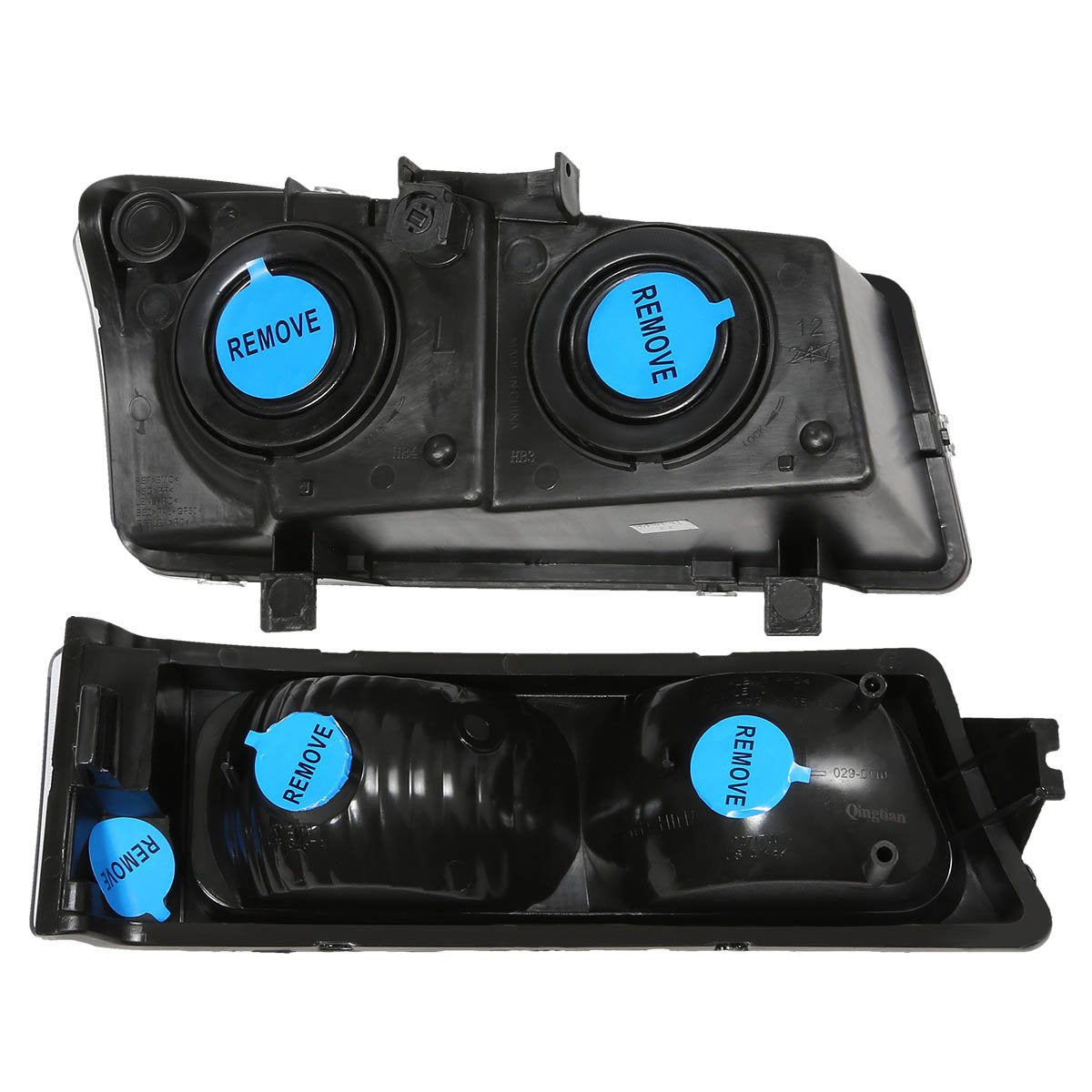 DNA MOTORING bumper light and wiring connection showing plug-n-play benefit