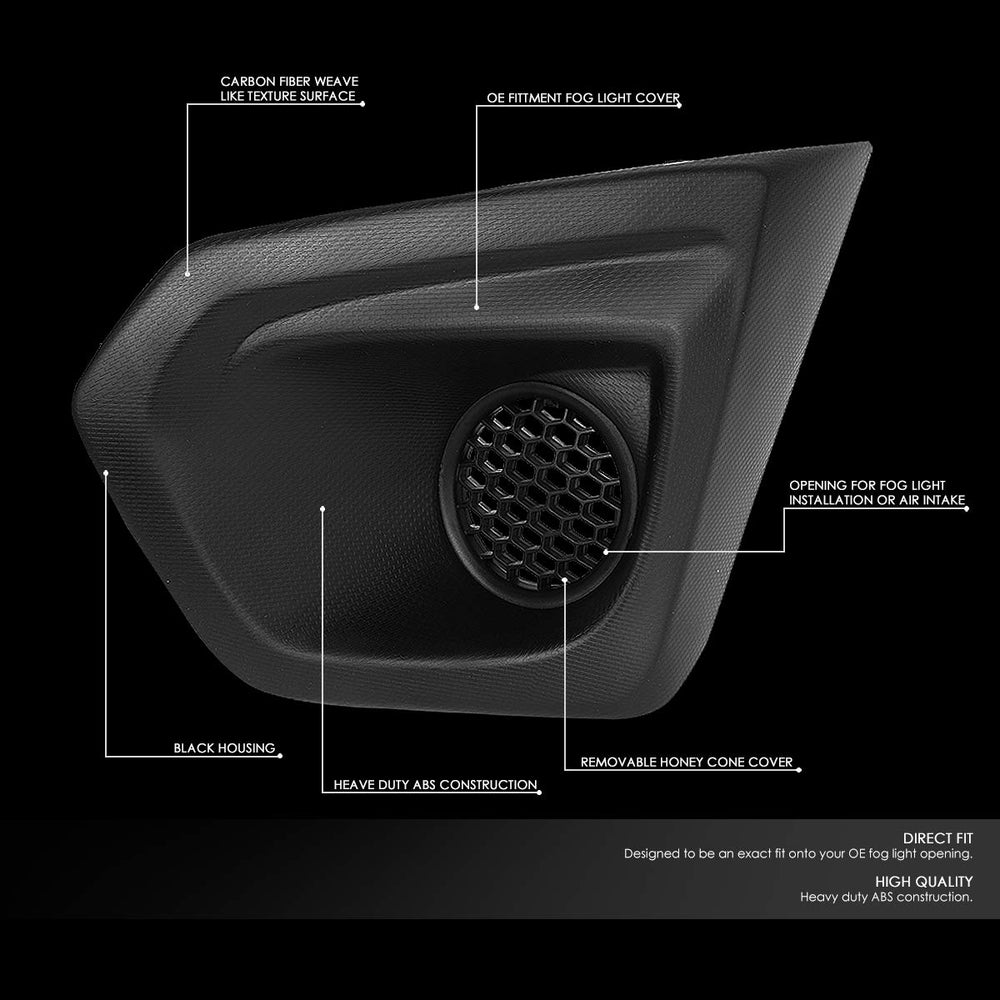 DNA MOTORING close-up of fog light lens and bezel revealing clear optics and durable finish