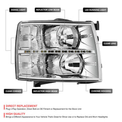 DNA MOTORING close-up polycarbonate lens highlighting durable finish benefit