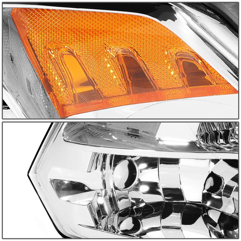 DNA MOTORING headlight mounted on truck illustrating bolt-on fit and restored front appearance