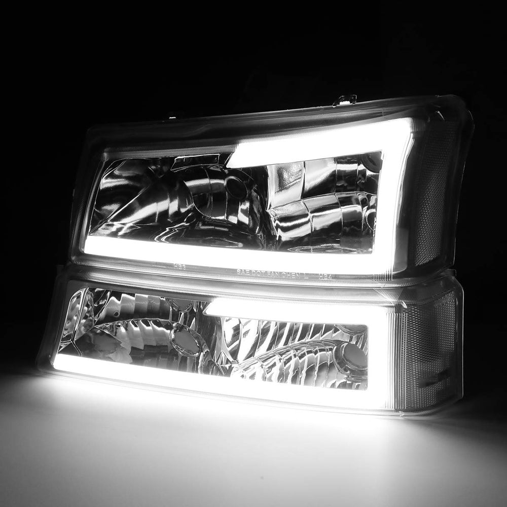 DNA MOTORING LED DRL bar detail showing bright daytime visibility enhancement