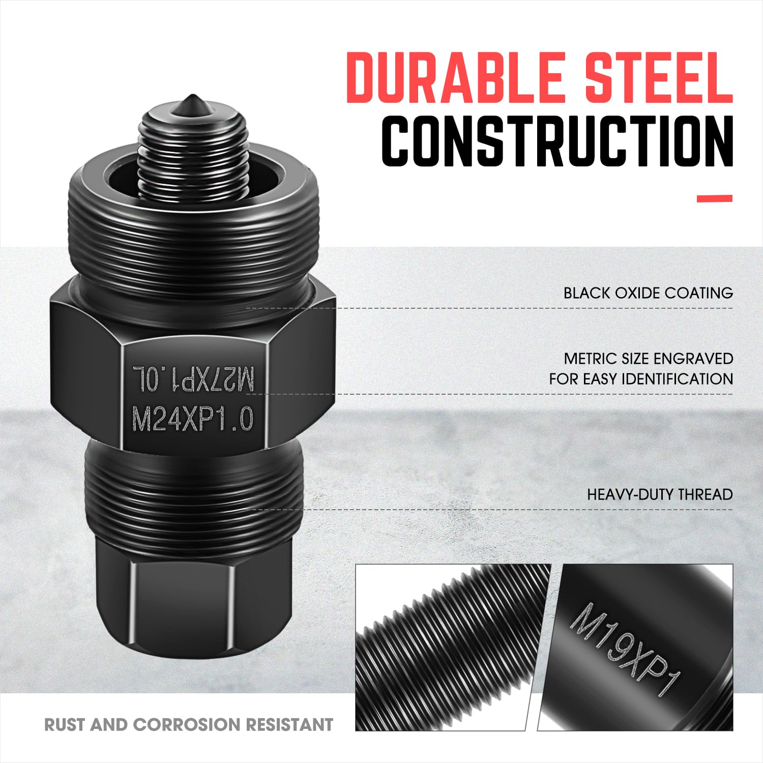 DNA MOTORING close-up of single-ended puller showing robust steel for long-lasting strength