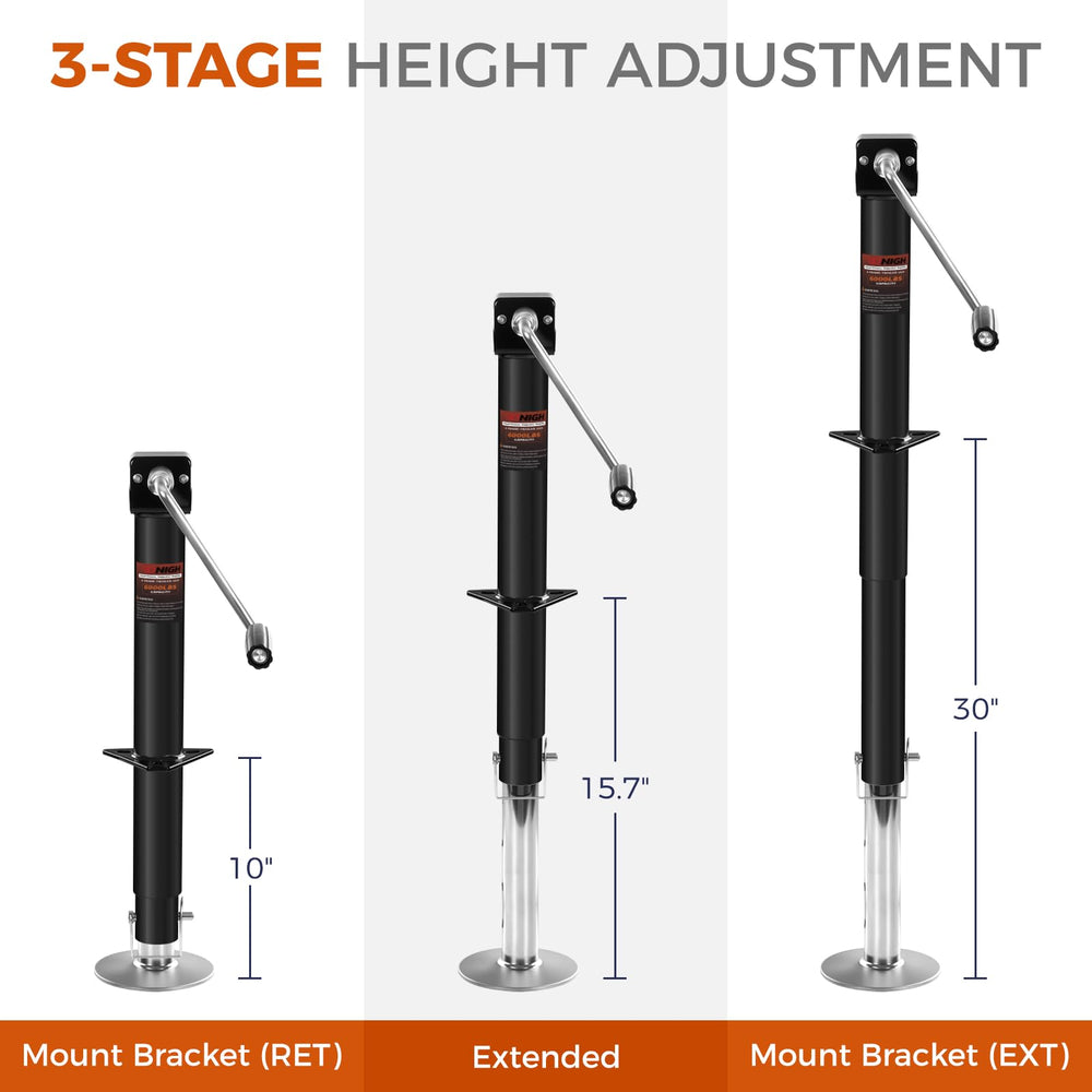 Dnigh height range measurement scale showing 9 to 40.5 inch adjustability benefit