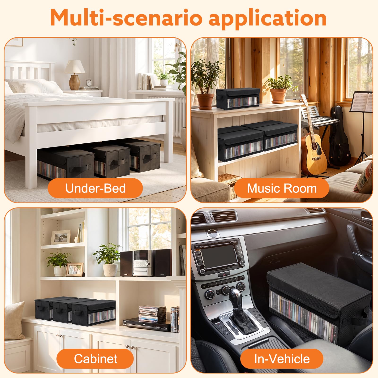Dntorx on a living room shelf showing tidy storage that complements decor