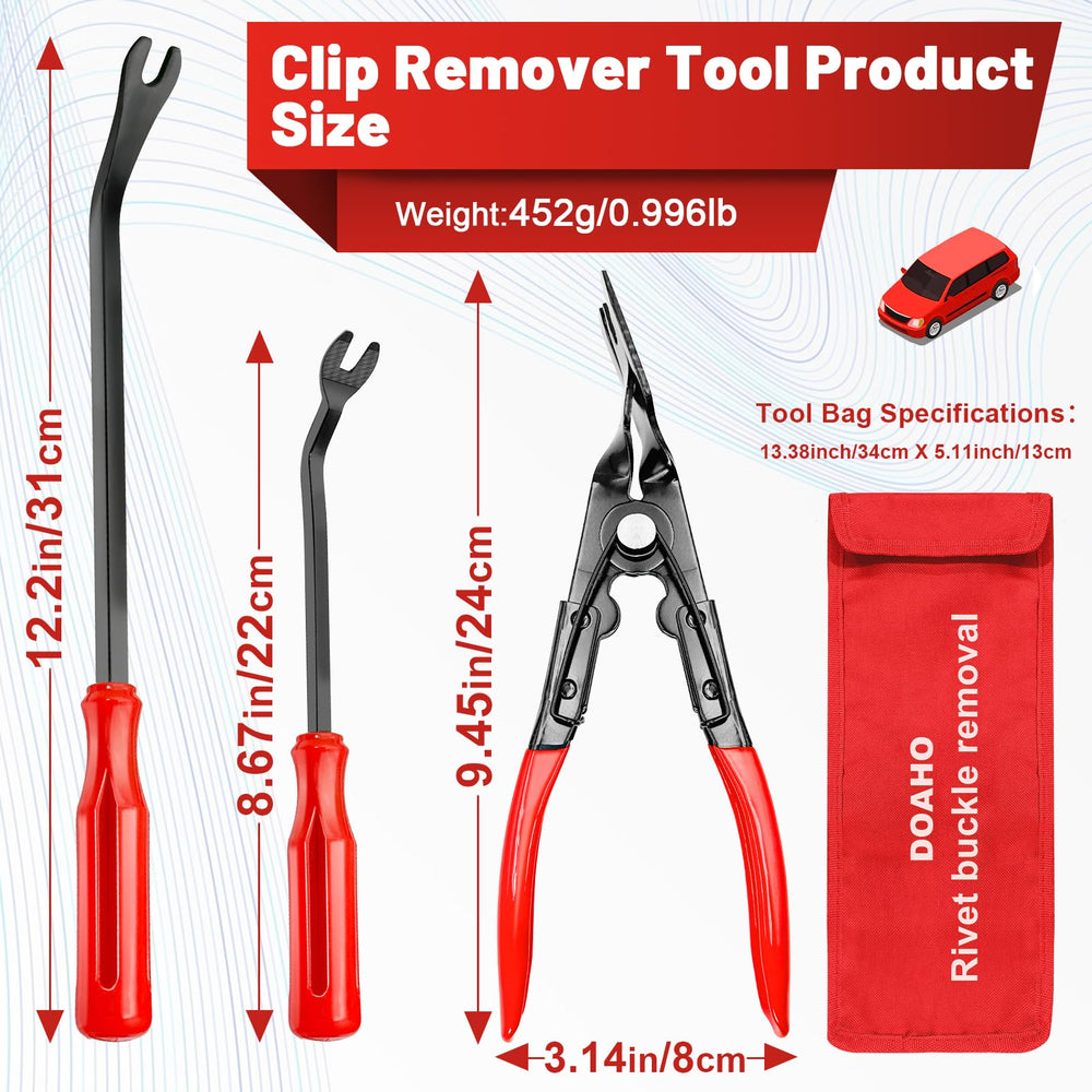 Doaho nylon pry tools close-up protecting trim surfaces during removal