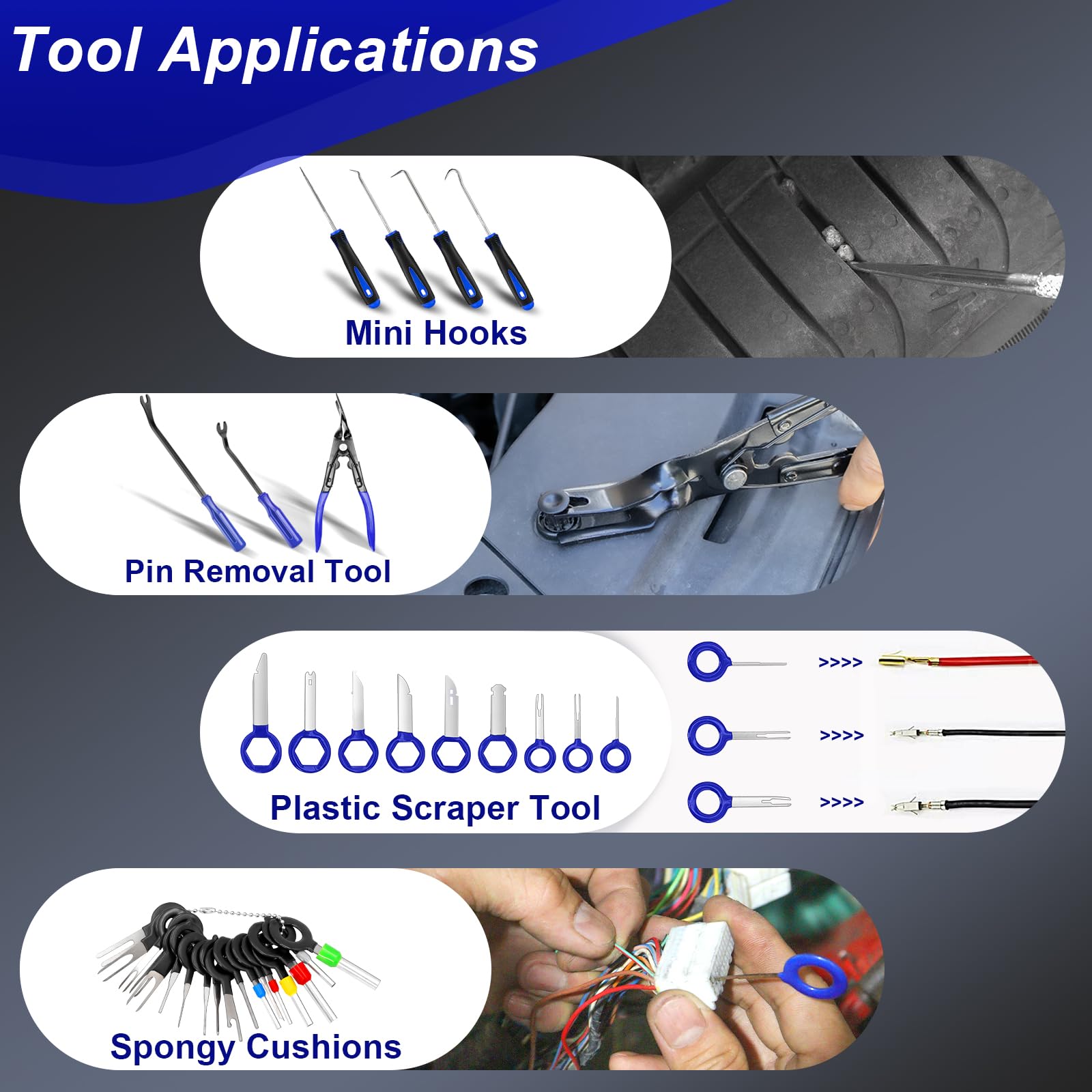Doaho retainer clips ties and adhesive clips for tidy cable routing
