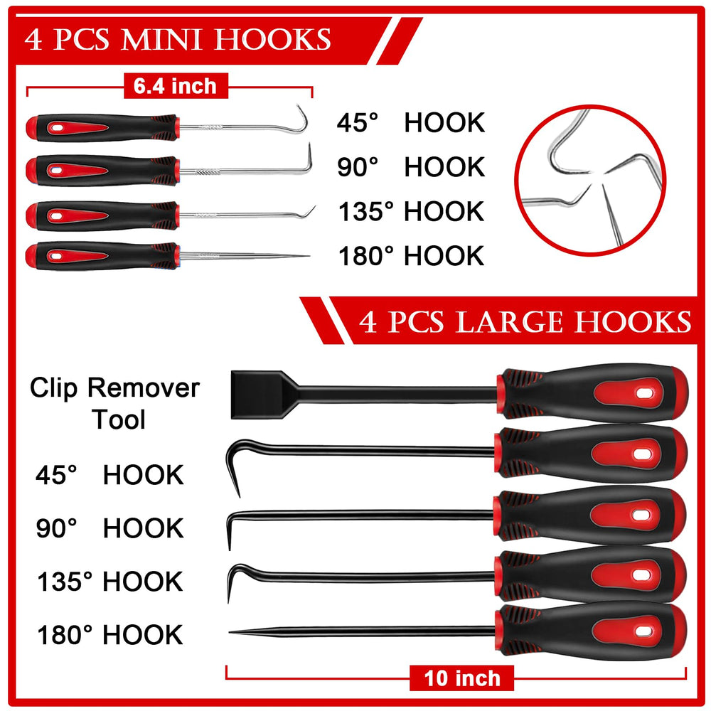 Doaho tools laid out on red pouch for quick organization and access