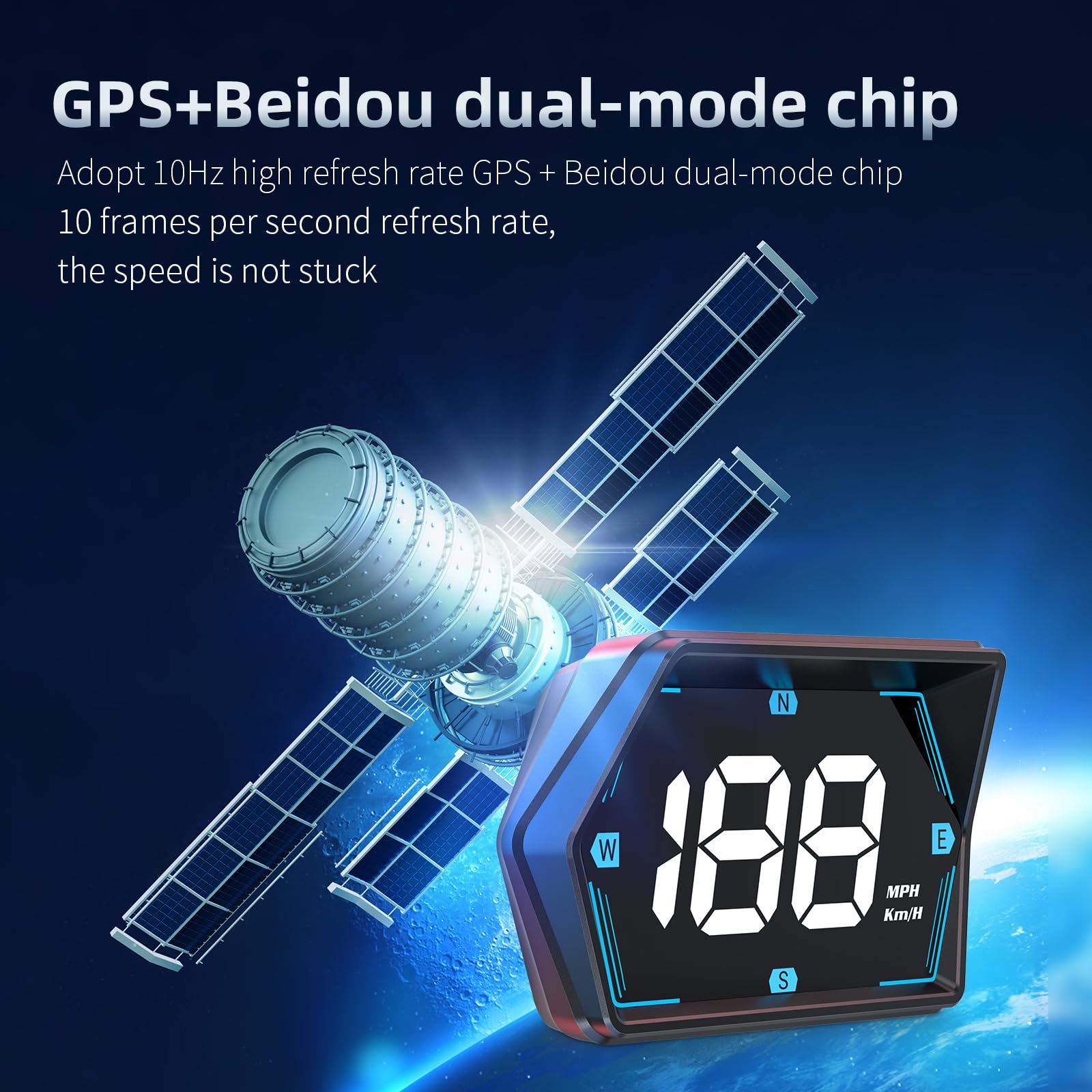 Docbraces close-up screen showing crisp digits and overspeed alert