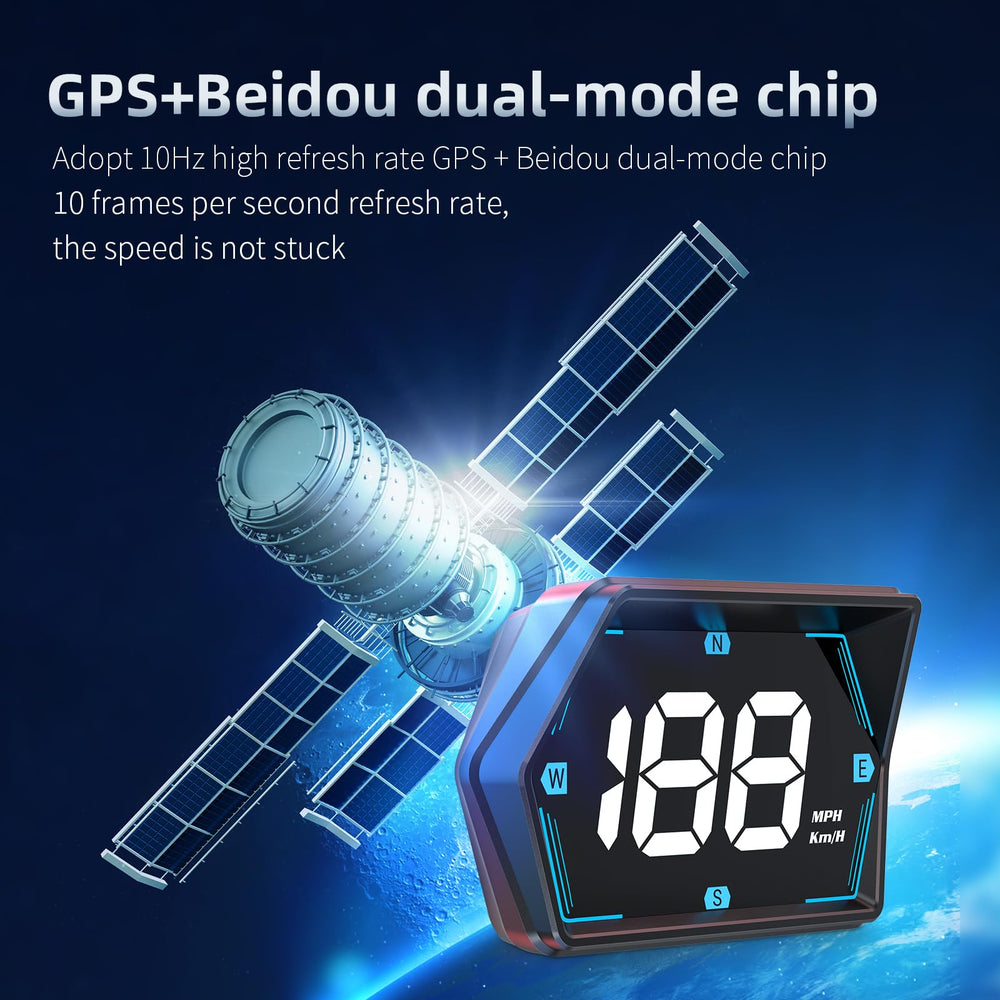 Docbraces close-up screen showing crisp digits and overspeed alert