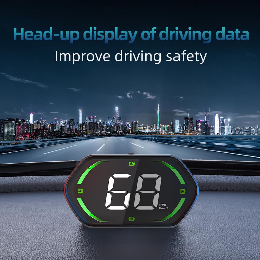 Docbraces HUD mounted on windshield demonstrating hands-free visibility