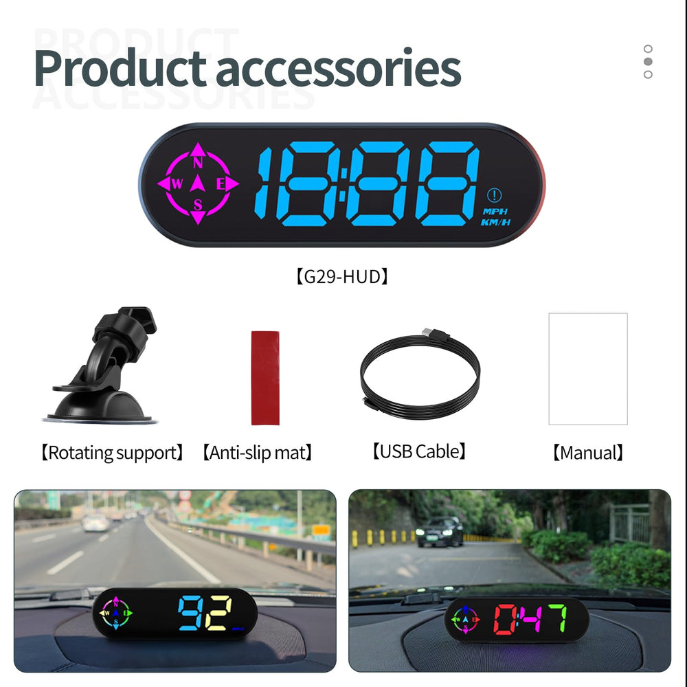 Docbraces slim housing side profile for unobtrusive dashboard fit