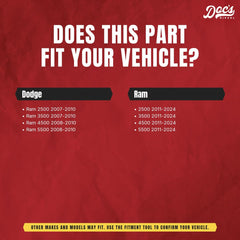 Doc's Diesel top label view confirming model fit and easy identification benefit