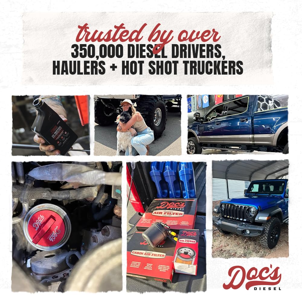 Doc's Diesel retail packaging and instruction insert for dosing