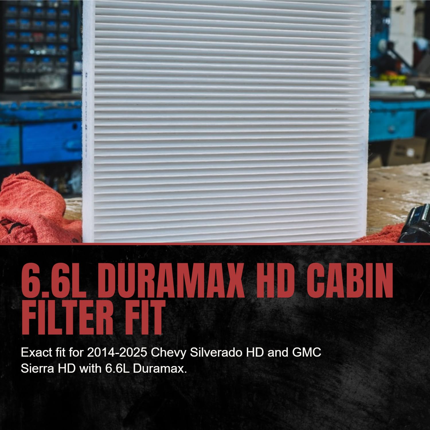 Doc's Diesel filter installed in RAM cabin demonstrating easy fit and cleaner air