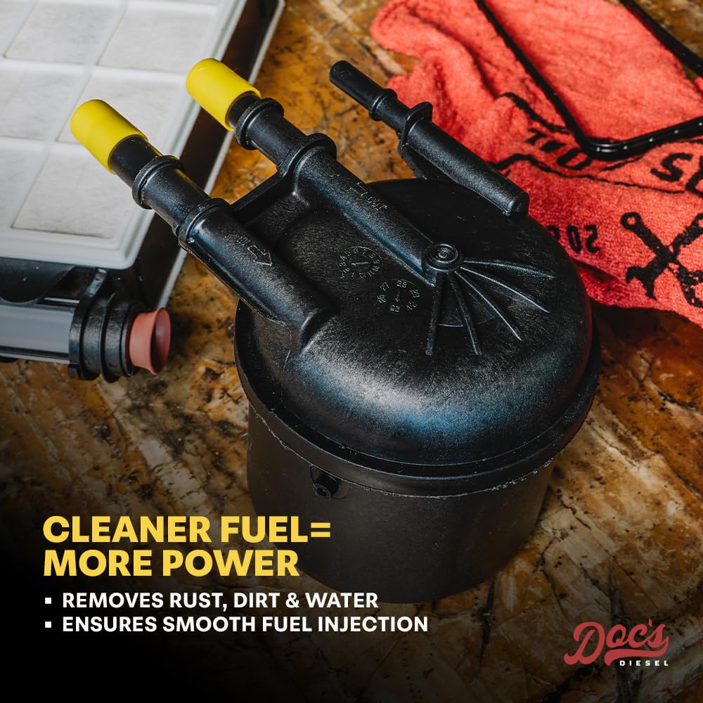 Doc's Diesel side label detail showing part numbers and fitment for confident compatibility