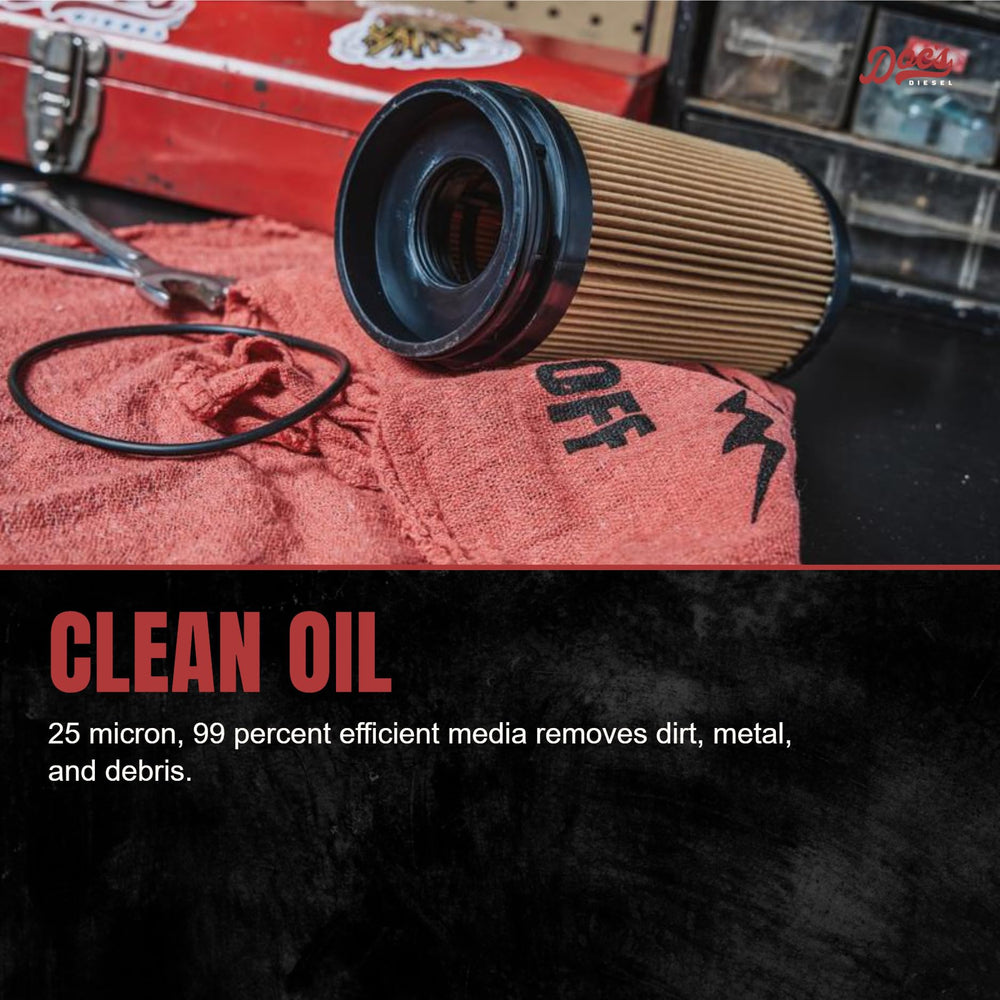 Doc's Diesel installed on a 6.7L Cummins engine demonstrating easy OEM-style fitment