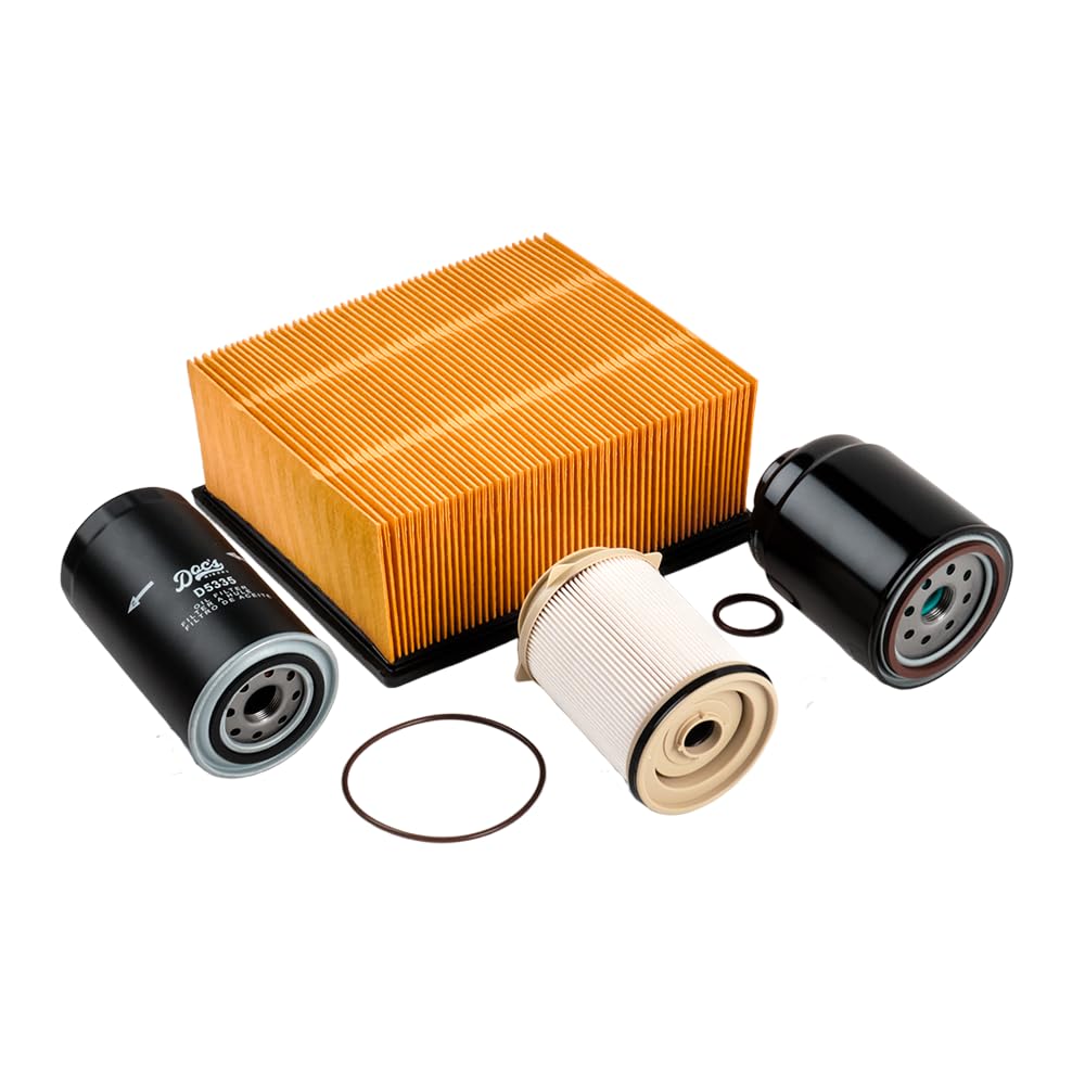 Doc's Diesel filters installed under hood demonstrating easy fit and fast replacement
