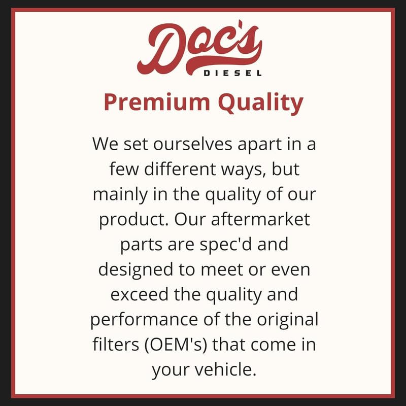 Doc's Diesel filters installed under Ram 5.9L Cummins engine for easy maintenance