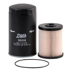 Doc's Diesel kit front packaging showing both filters and benefits