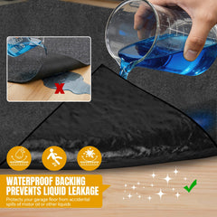 DOLZO waterproof rubber backing close-up providing non-slip grip