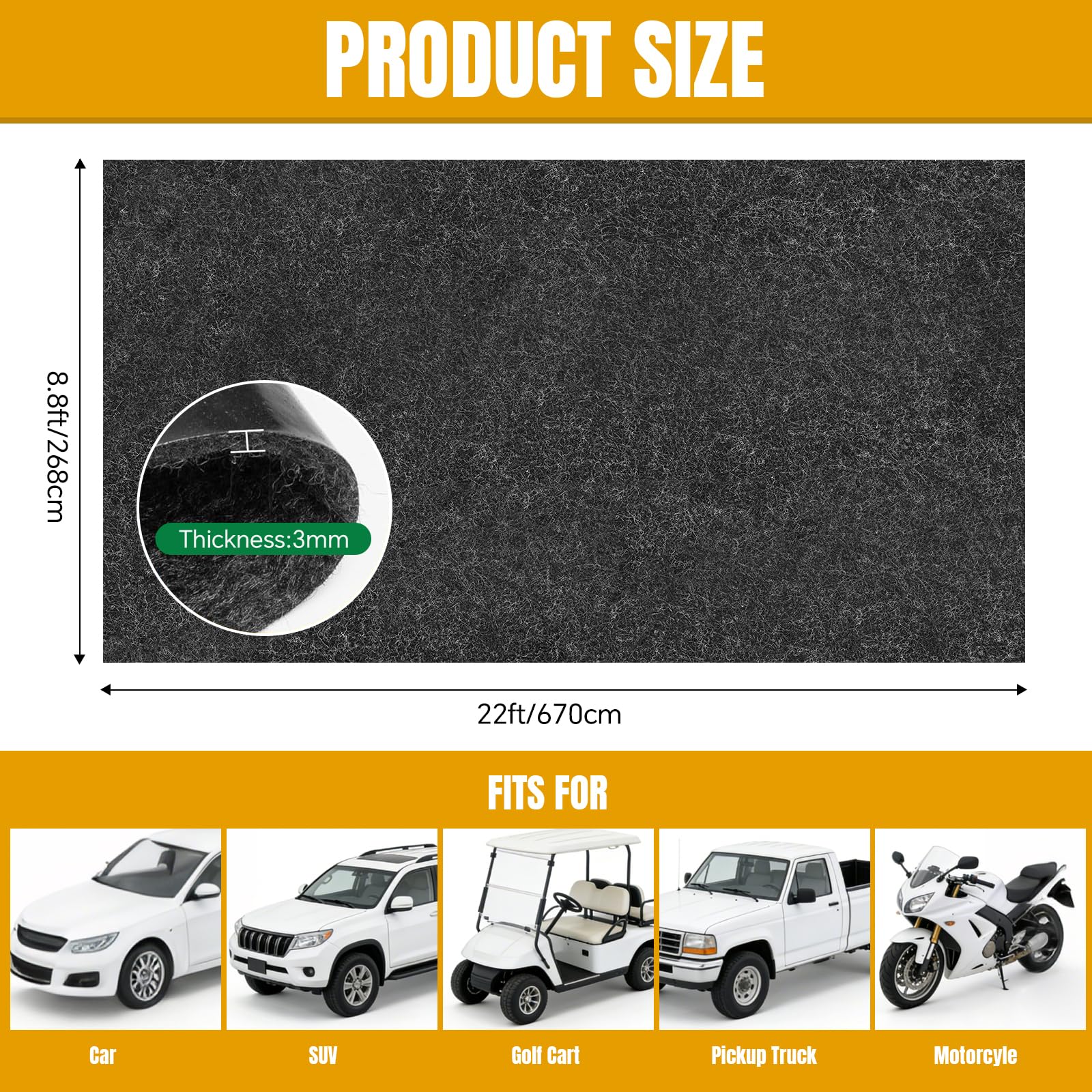 DOLZO mat trimmed with scissors to fit a custom garage layout