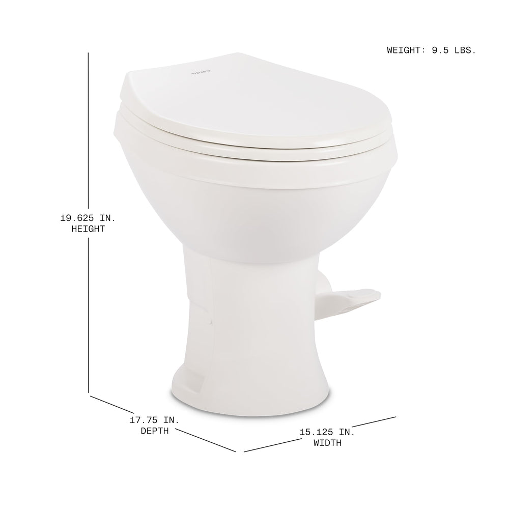 Dometic Model 400 bowl interior focusing on spray jet for efficient, full-coverage rinsing