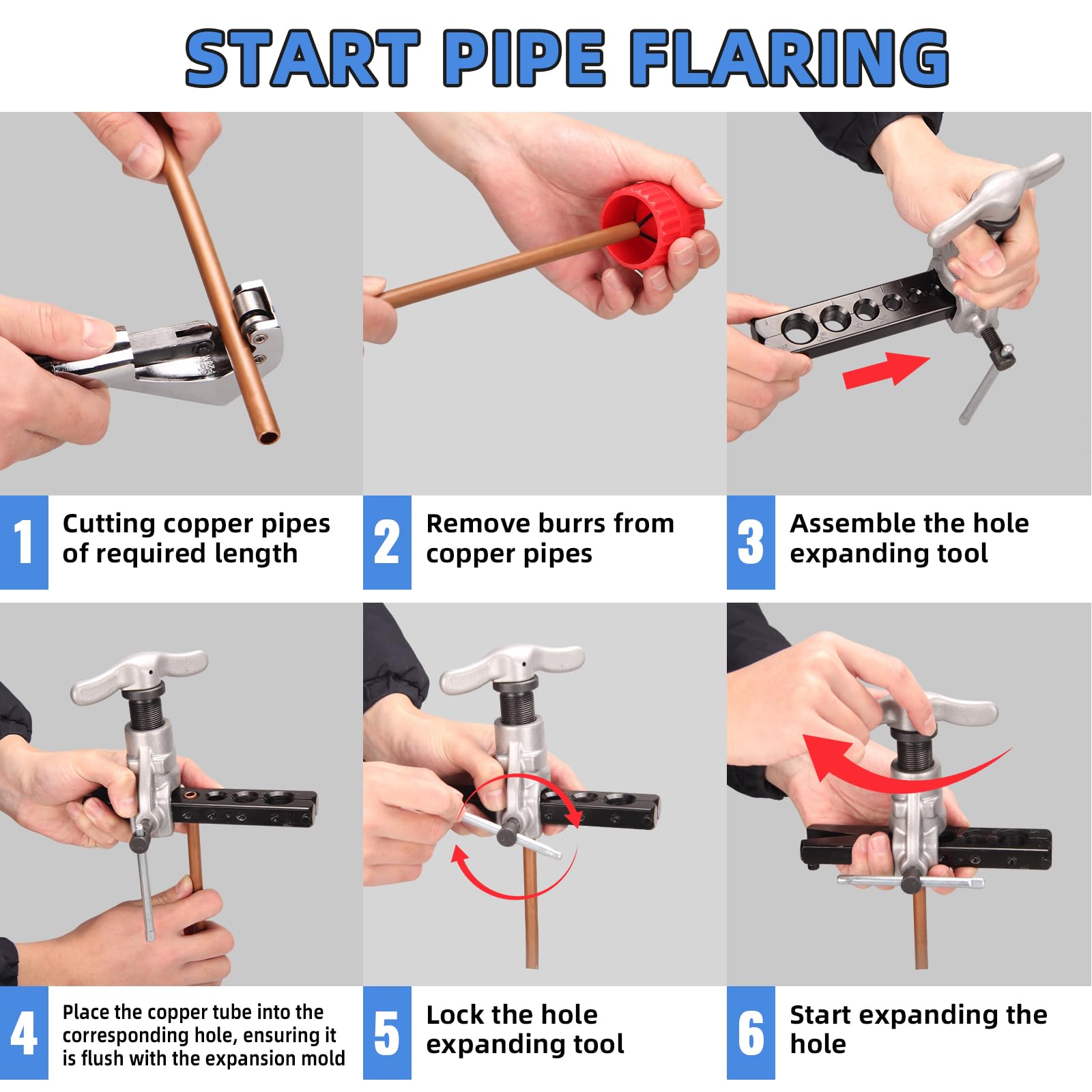 DOMINOX single-clamp screw locking a tube firmly to speed setup and ensure stability