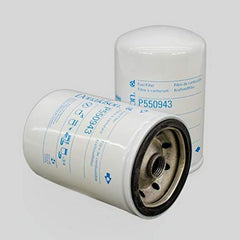 Donaldson P550943 front view showing spin-on design for reliable secondary fuel protection