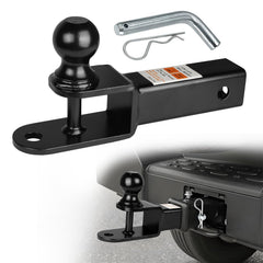 Donext front view of ball mount showing compact profile and quick hookup benefit