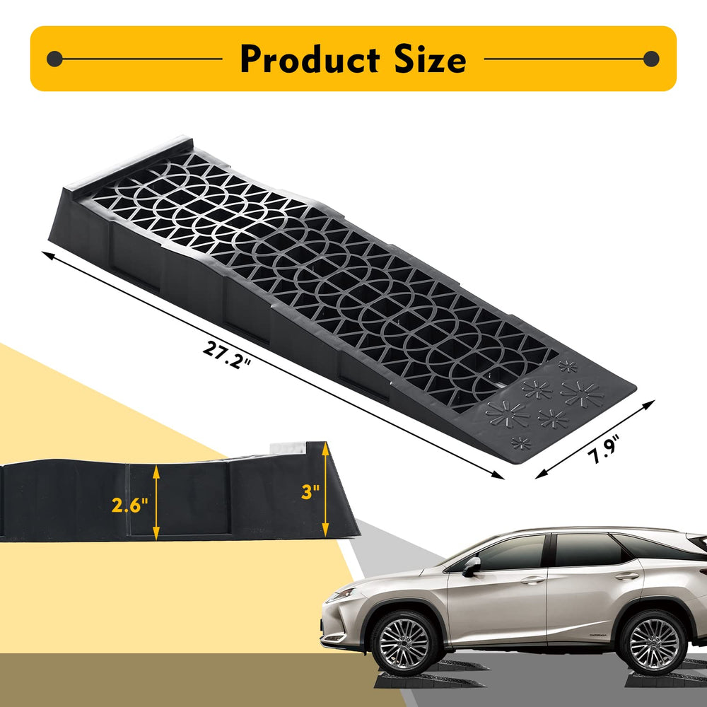 Donext side profile showing low 8.3° angle that prevents bumper scraping