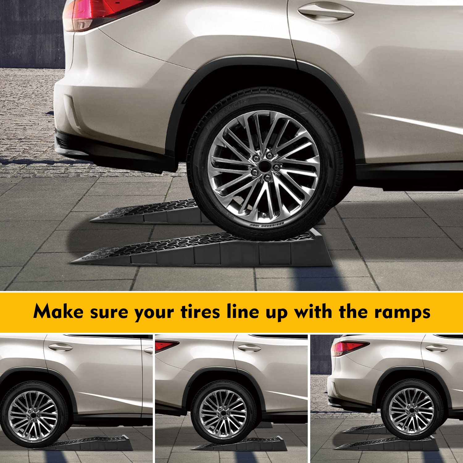 Donext wheel seated on ramp demonstrating stabilization and secure positioning benefit