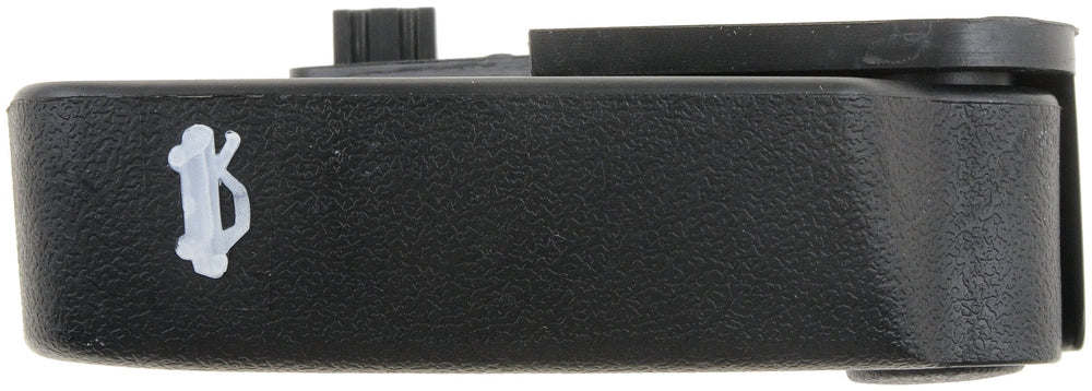 Dorman hood release handle close-up of texture and mounting detail for durability